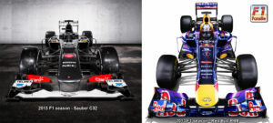 Sauber C32 VS Red Bull RB9