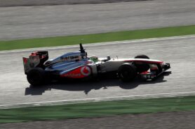 Sergio Perez McLaren MP4-28 Barcelona test