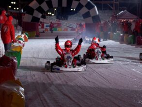 2013년 Alguersuari와 Schumacher가 카트 경주를 하고 있다