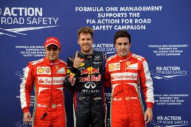 Mejores calificadores de 3 Malasia: 1. Vettel, 2. Massa 3. Alonso