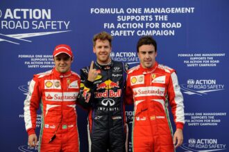 Qualifying results 2013 Malaysian F1 Grand Prix