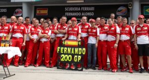 Fernando Alonso 200 F1 GP's