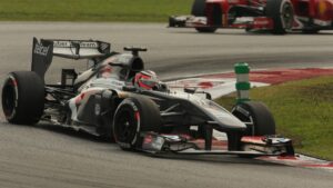 Nico Hulkenberg driving the Sauber C32 at 2013 Malaysian F1 GP