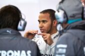 Lewis Hamilton pitbox