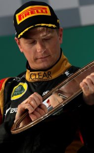 Kimi Raikkonen è il primo 2013 F1 leader del titolo piloti