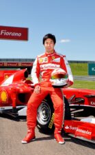 Kamui Kobayashi at Ferrari