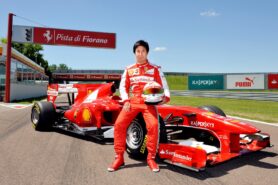 Kamui Kobayashi at Ferrari