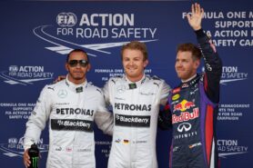 Top 3 qualifyers: 1. Rosberg 2. Hamilton 3. Vettel