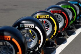 Full range of Pirelli F1 tyres