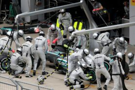 Mercedes pit stop