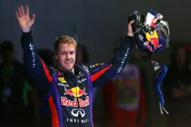 Sebastian Vettel wins
