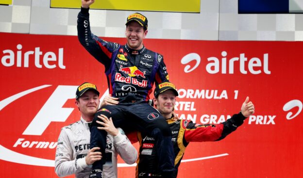 Race report Indian F1 GP: Magical Vettel seals fourth world title 1 2013 Indian F1 GP podium