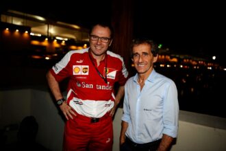 Stefano Domenicali y Alain Prost