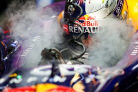 Sebastian Vettel smoking