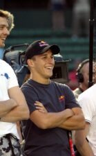 Alexander Wurz, Christian Klien and Jacques Villeneuve