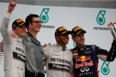 2014 Malaysia podium: 1. Hamilton 2. Rosberg 3. Vettel