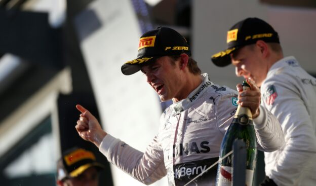 2014 Australian Grand Prix F1 Race Results 1 Nico Rosberg and Kevin Magnussen