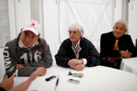 Kamui Kobayashi & Bernie Ecclestone