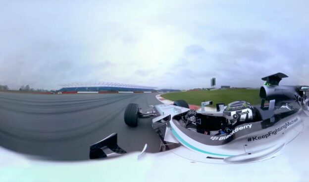 Mercedes W05 360˚ on board cam at Silverstone 1 Mercedes W05 360˚ on board cam at Silverstone