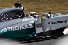 #KeepFightingMicheal on the Mercedes W05