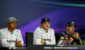 Top-3-Qualifikanten: 1. Rosberg 2. Hamilton 3. Vettel