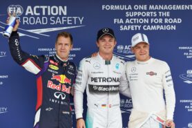 Top-3-Qualifikanten: 1. Rosberg 2. Vettel 3. Bottas