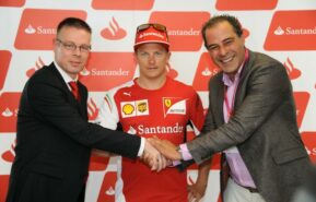 Kimi Raikkonen with Robert Heilbron (right: City Racing organisation)