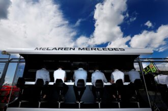 McLaren Mercedes pitwall