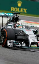 Lewis Hamilton, Mercedes W05 at Monza