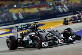 Lewis Hamilton, Mercedes W05 à Singapour