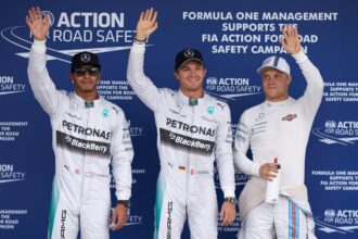 Top 3-kwalificaties: 1. Rosberg 2. Hamilton 3. Bottas