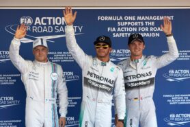 Top 3-Qualifikanten 2014 Russia: 1. Hamilton 2. Rosberg 3. Bottas