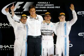 2014 Abu Dhabi podium: 1. Hamilton 2. Massa 3. Bottas