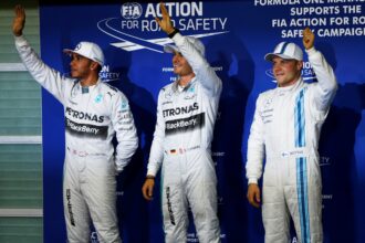 2014 top 3 qualifiers: 1. Rosberg 2. Hamilton 3. Bottas