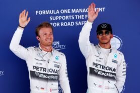 Nico Rosberg and Lewis Hamilton