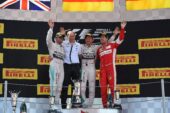 2015 Spanish GP podium: 1. Rosberg 2. Hamilton 3. Vettel