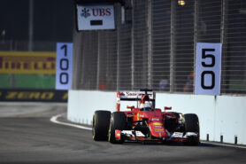 Sebastian Vettel, Ferrari F15-T in Singapore