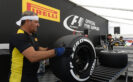 Pirelli F1 tyre mechanic
