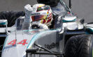 Lewis Hamilton wins