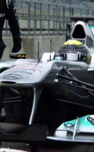 Schumacher Rosberg & Brawn of F1 Mercedes GP about Pirelli tyres