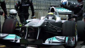 Schumacher Rosberg & Brawn of F1 Mercedes GP about Pirelli tyres