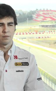 Интервью с мексиканским Sauber F1 водитель Серхио Перес Пресесаон 2011 г.