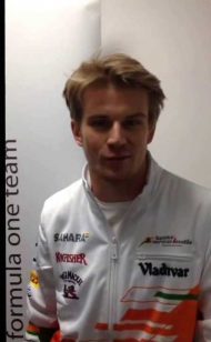 A greeting from Nico Hülkenberg