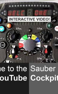 INTERACTIVE YouTube Cockpit - Click buttons to navigate channel - Sauber F1 Team
