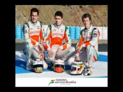 Sahara Force India F1 drivers with Radio Mirchi