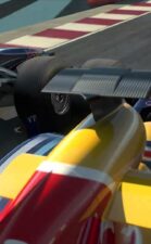 The Red Bull RB7 F1 car racing with nice close ups (HD)