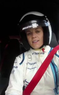 Susie Wolff joins Valtteri Bottas for a hot lap