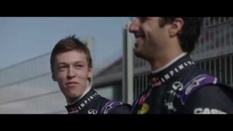 Daniel Ricciardo teaches Daniil Kvyat some Aussie Lingo - Clip 1