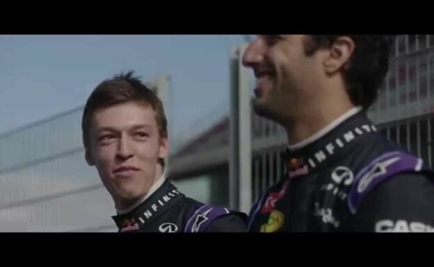 Daniel Ricciardo teaches Daniil Kvyat some Aussie Lingo - Clip 1 1 Daniel Ricciardo teaches Daniil Kvyat some Aussie Lingo - Clip 1