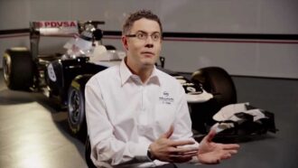 เจสัน ซอมเมอร์วิลล์ หัวหน้าฝ่ายอากาศพลศาสตร์ของวิลเลียมส์ F1 ทีมงานกำลังปรับปรุง FW35